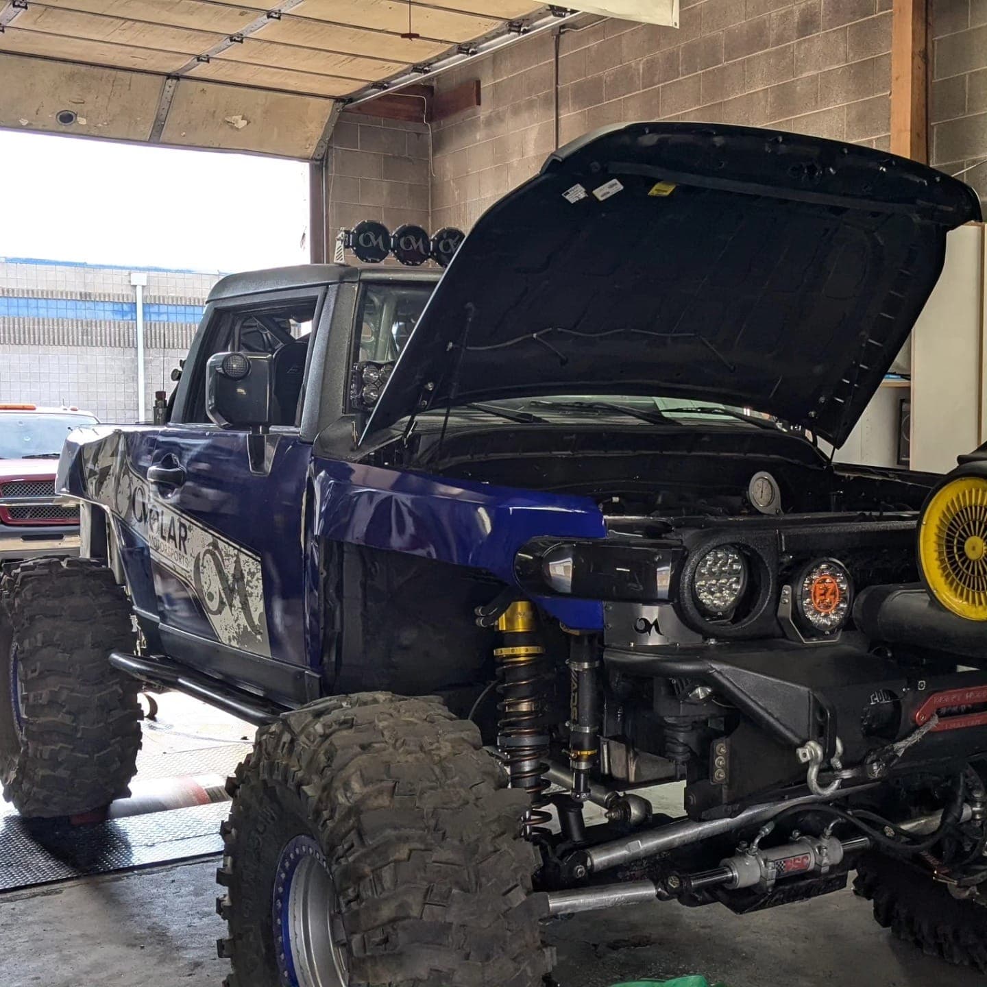 LS-swapped Toyota FJ rock crawler on the dyno at Turbo Lab in Orem, UT